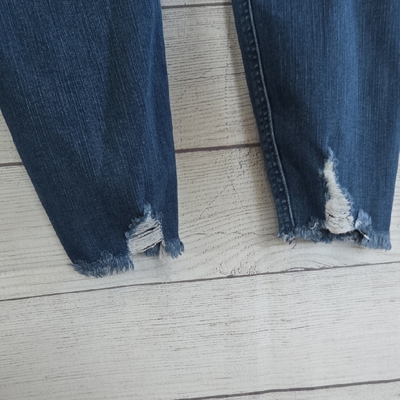 Torrid Blue Distressed Boyfriend Jeans - Picture 12 of 13